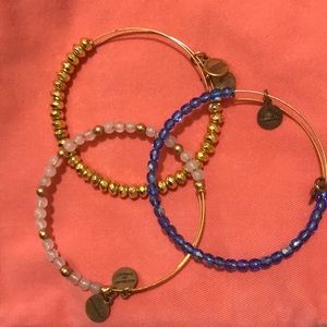 Set of three Alex & Ani bracelets